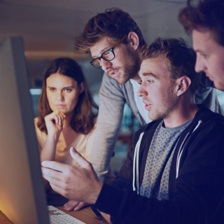 people around computer